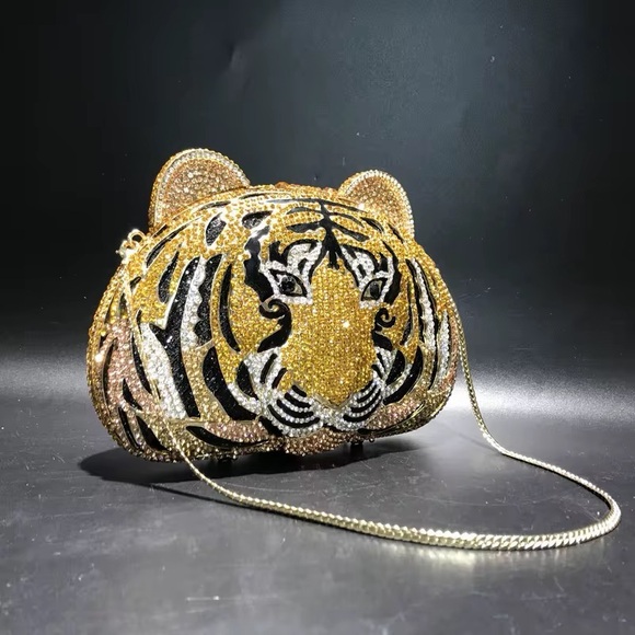 Gold Tiger Clutch